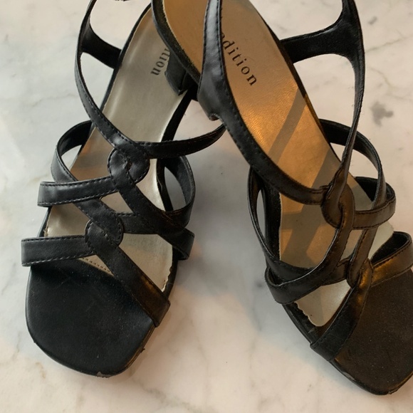 Women’s Black Ankle Strap Sandals - Picture 5 of 6